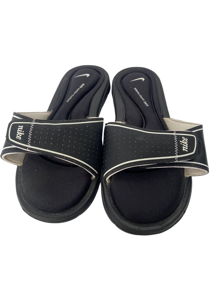 Nike Black Comfort Footbed Slides Womens Sandals Size 8