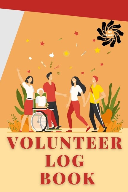 Volunteer Log Book for Tracking Community Service Hours and Work Activities