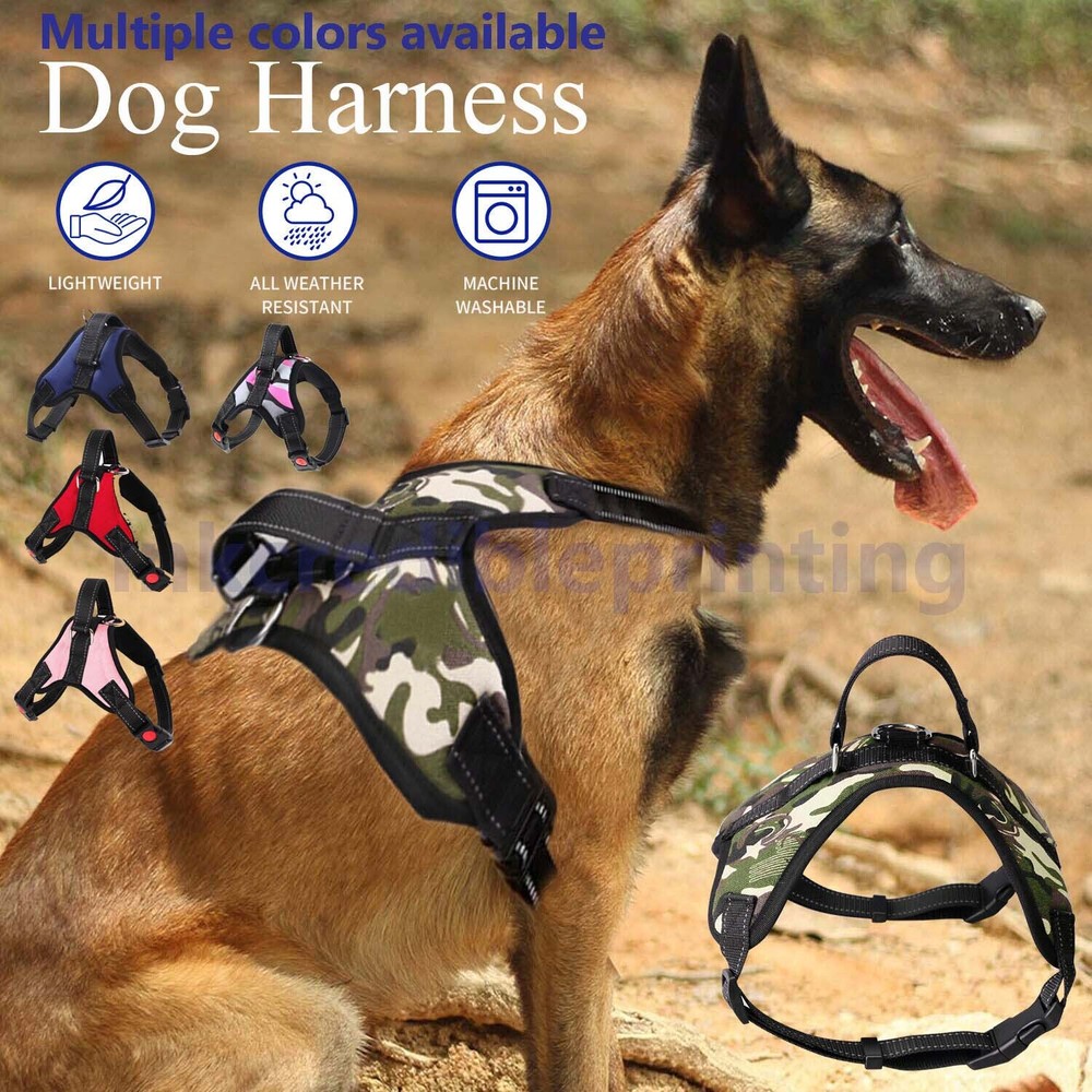 No Pull Dog Pet Harness Adjustable Control Vest Dogs Reflective XS S M Large XXL