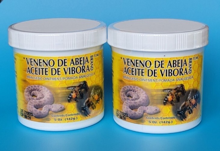 2 VENENO DE ABEJA ACEITE DE VIBORA Analgesic Ointment BON balm Pomada Analgesico-image