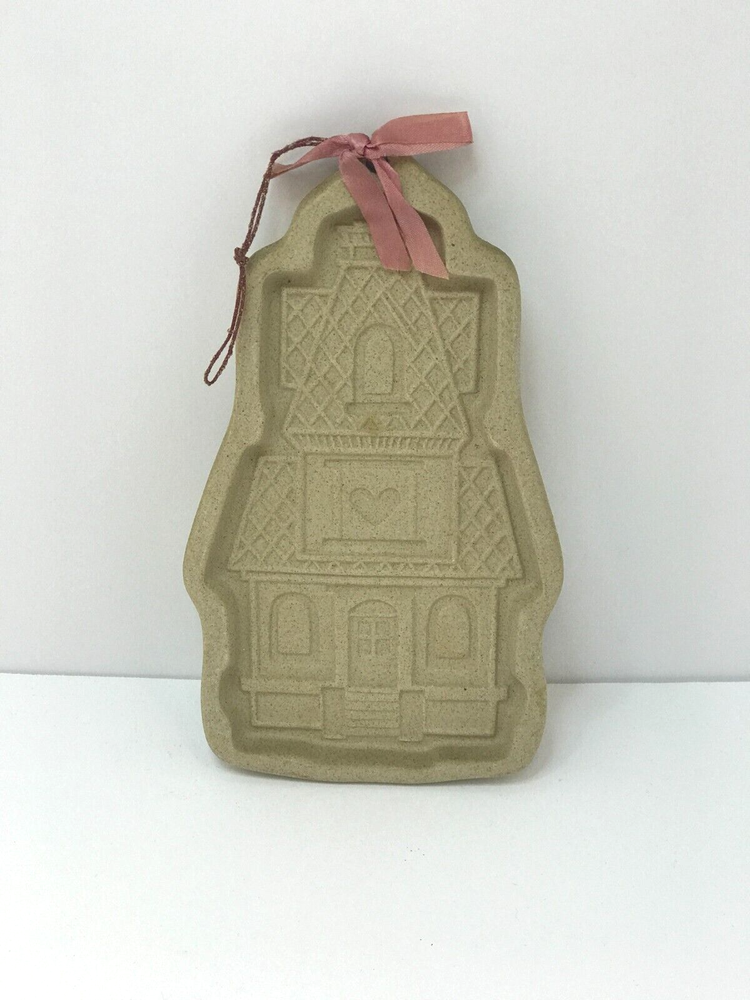Victorian Haunted House Halloween Cookie Mold Stoneware by Abbey Press  -image