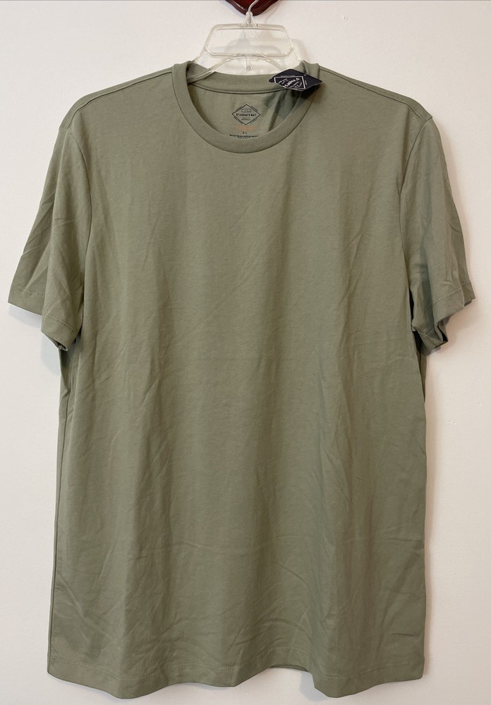 St Johns Bay Mens XL Green Super Soft Short-Sleeved Crewneck Tshirt NWT! A671