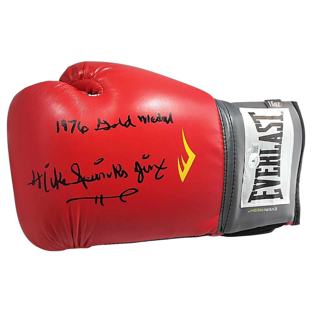 Michael Spinks Signed Boxing Glove Beckett COA Spinx Jinx Autograph Memorabilia