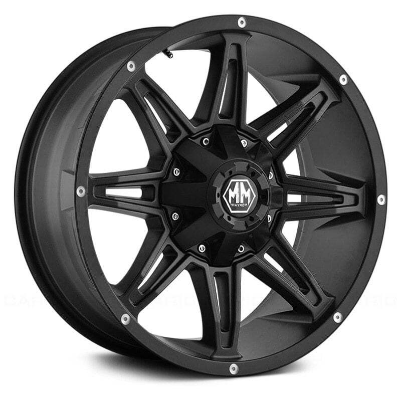 Mayhem 8090 RAMPAGE Wheel 18x9 (18, 5x127, 87) Black Single Rim