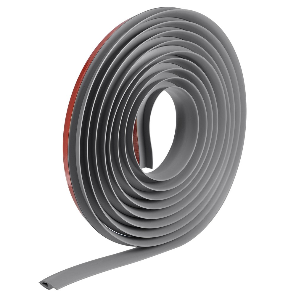 19.68Ft Door Transition Strip Self Adhesive Carpet to Tile Strip Grey