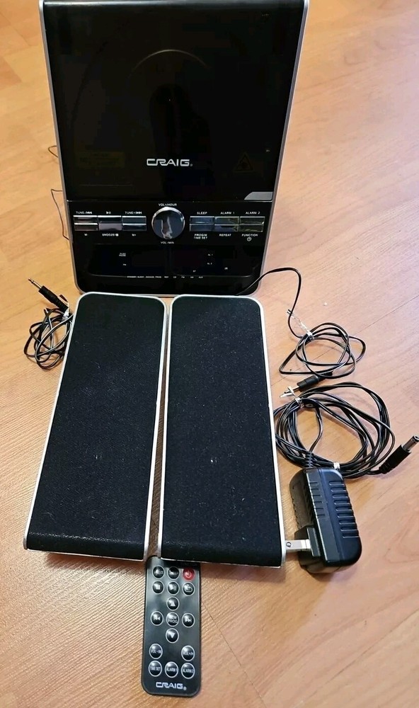 Craig Vertical CD Shelf System with AM/FM Stereo Radio Model CM427