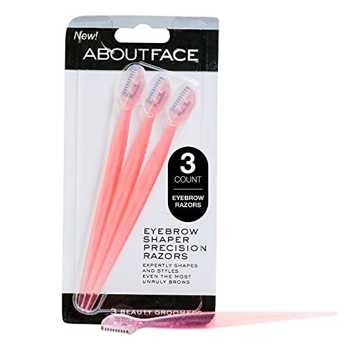 About Face Facial Razor & Eyebrow Shaper (3 Ct) - Removes Peach Fuzz on-image