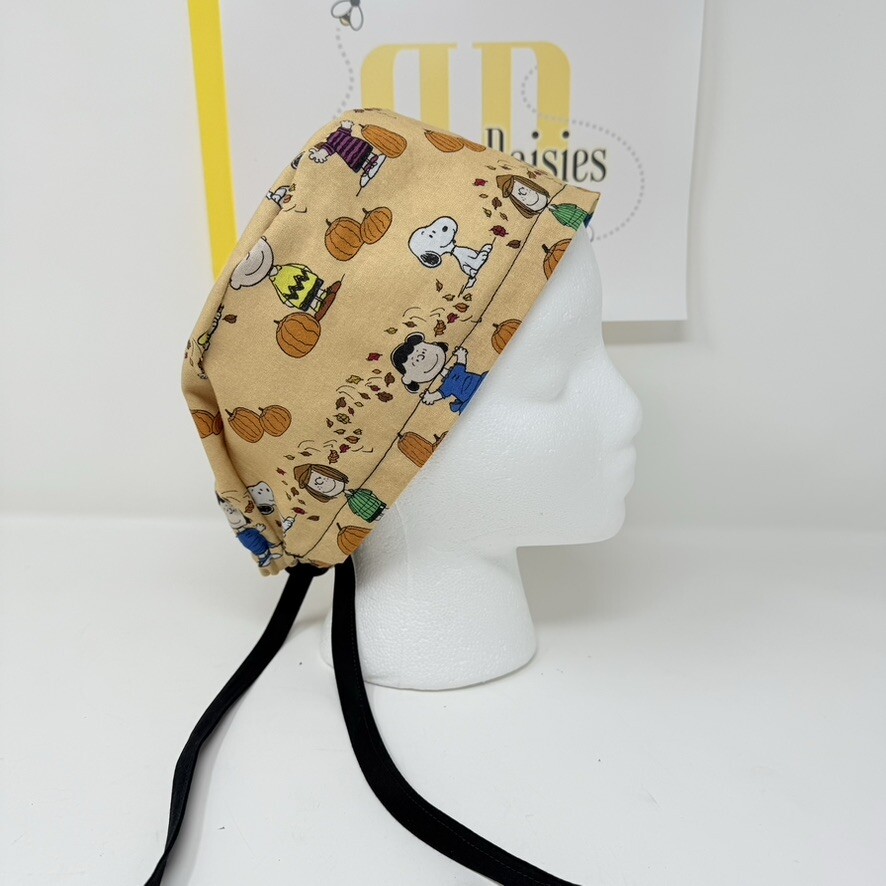 Charlie Brown / Snoopy Fall/Autumn Unisex Skull/Chemo Surgical Scrub Hat/Cap