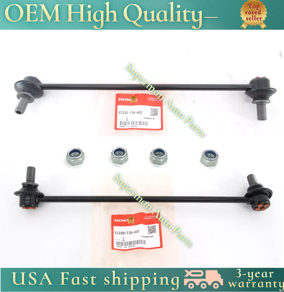 OEM 2Pcs Front Sway Bar Stabilizer End Link Set For 13-17 Accord 15-20 Acura TLX