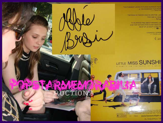 Abigail Breslin Little Miss Sunshine SIGNED 27x40 Poster COA-image