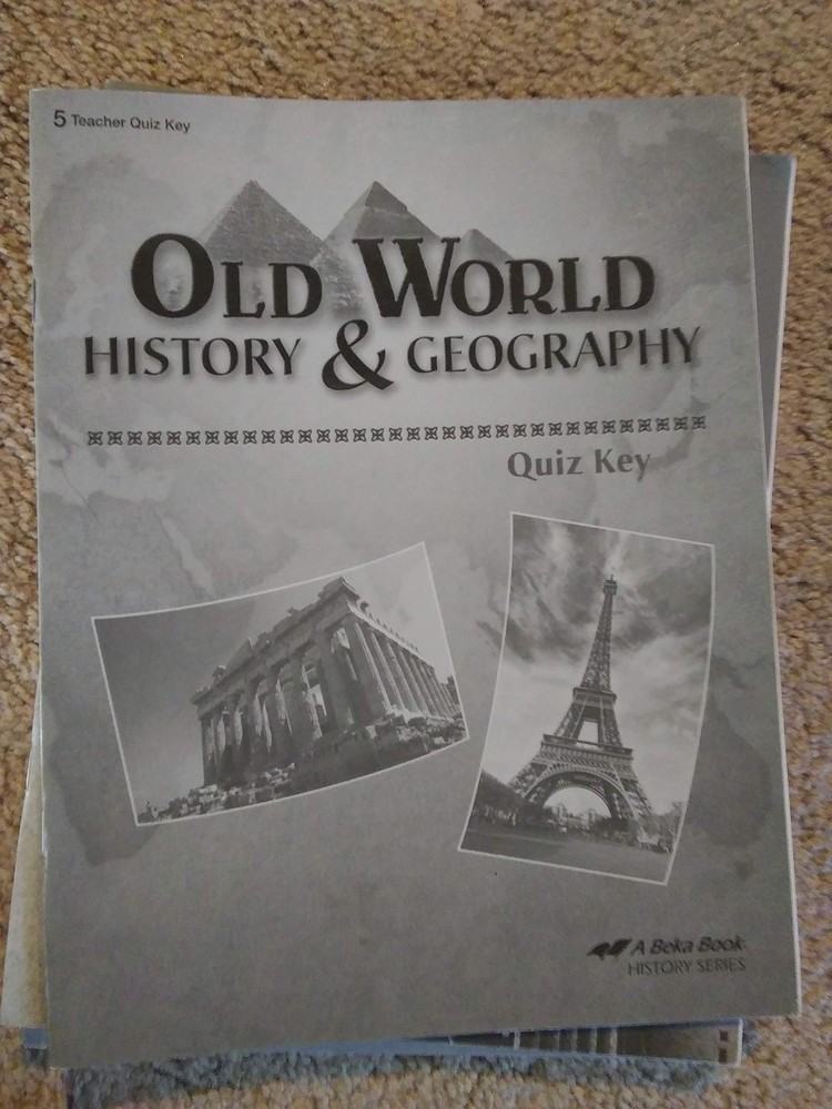 Abeka Grade 5 Old World History and Geography Quiz Key 2010-image
