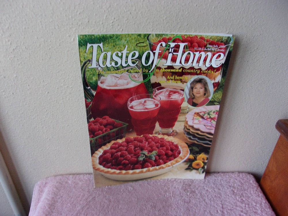 TASTE OF HOME  MAGAZINE EDITED by A THOUSAND COUNTRY COOKS...JUNE /  JULY 2000-image