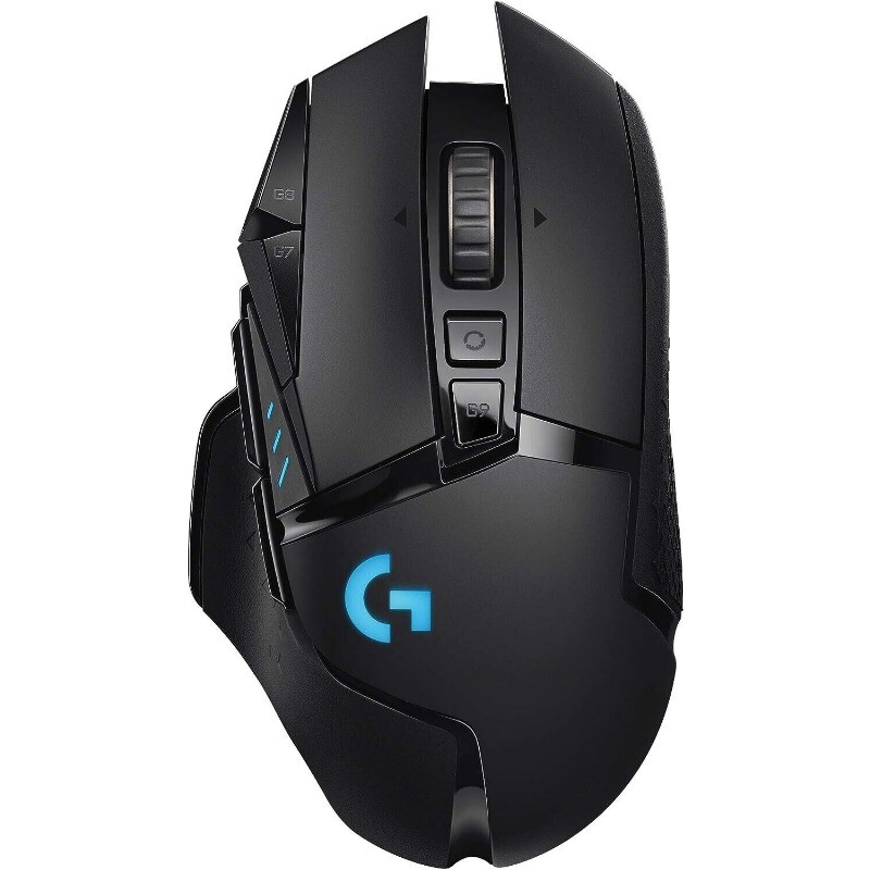 Logitech G502 Lightspeed Wireless Gaming Mouse with High-Performance Precision and Customizable Controls for PC and Consoles