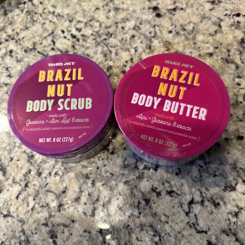 2 Packs Trader Joe’s Brazil Nut Body Scrub NET 8 oz Limited🔥