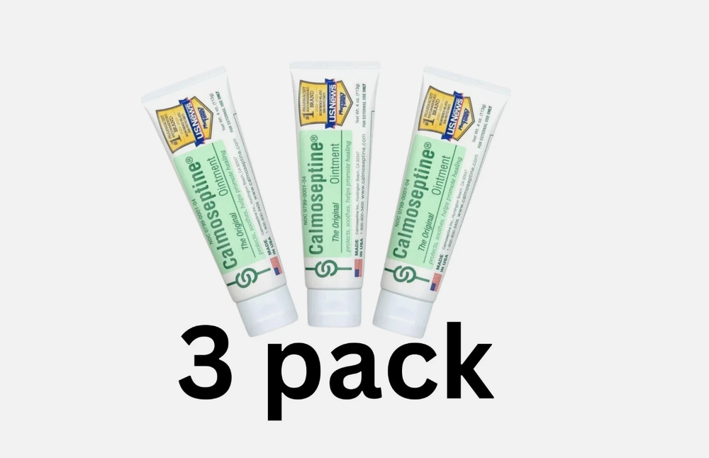 Calmoseptine Ointment Skin Protectant Healing Tube - 4 oz, 3 pack