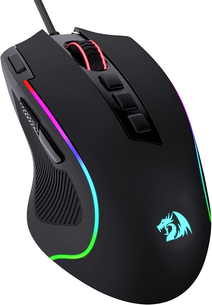 Redragon M612 Predator RGB Gaming Mouse with 8000 DPI Wired Optical Sensor  