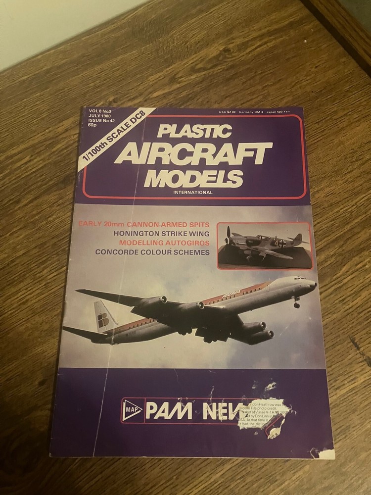 Vintage Back Issue of Plastic Aircraft Models Magazine - July 1980