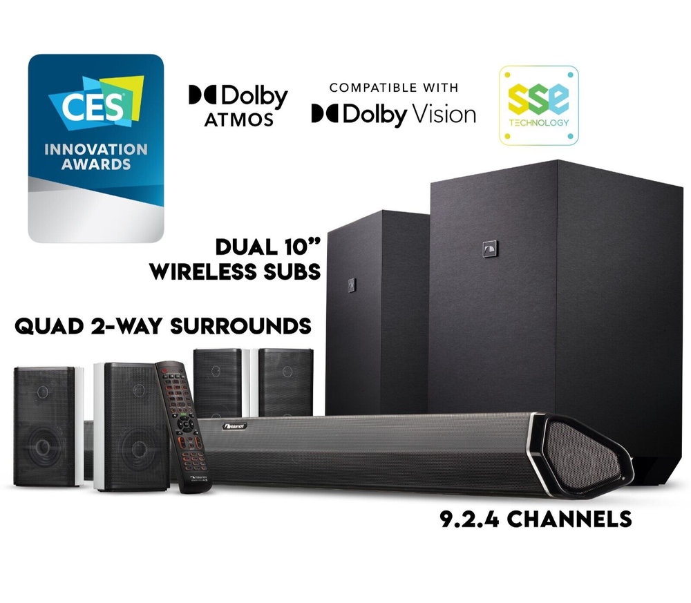 Nakamichi Shockwafe Ultra 9.2.4 Dolby Atmos Soundbar System
