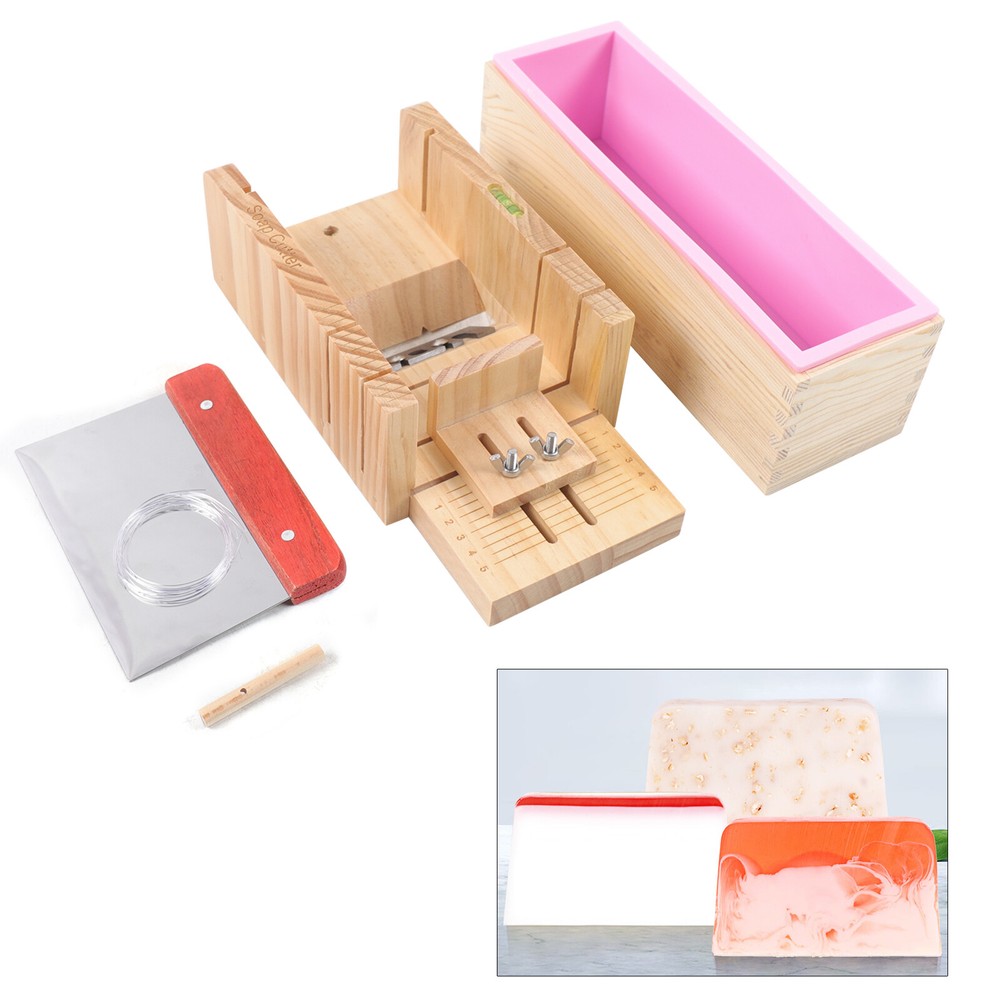 DIY Pro Soap Making Kit with 3pc Tools & Cake Molds