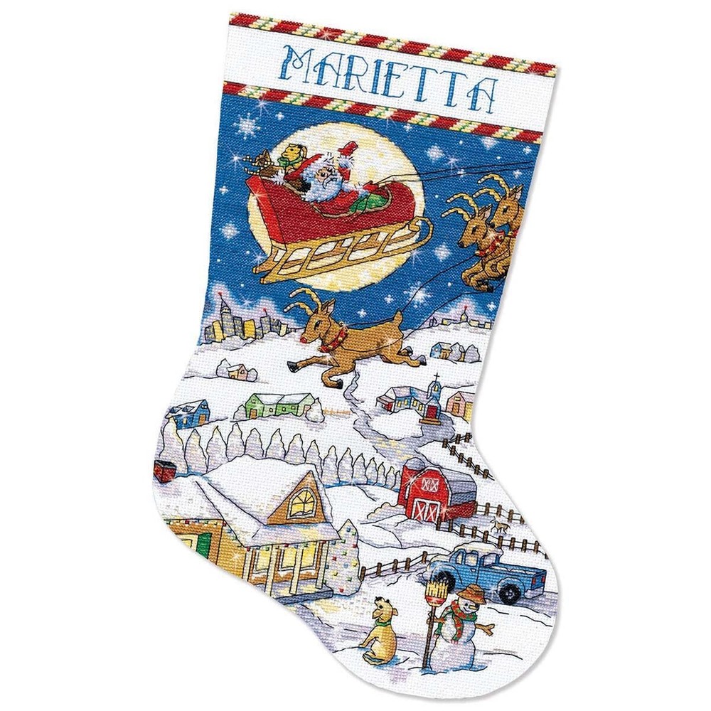 Countryside Delivery Counted Cross Stitch Stocking Kit