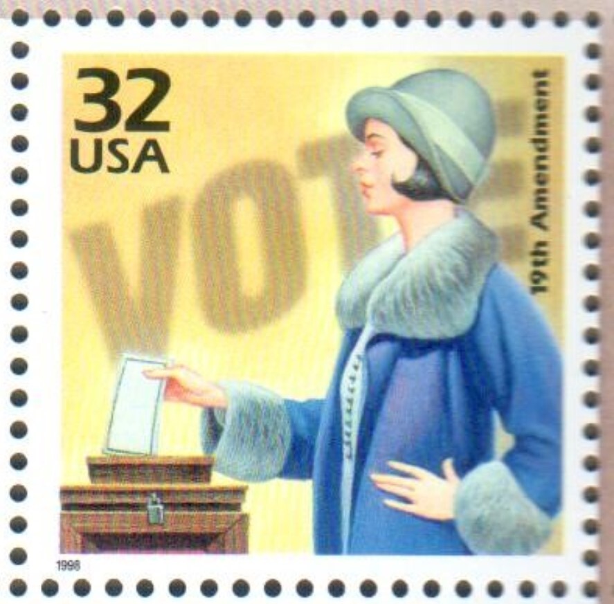 US Postage Stamp Women's Right to Vote 19th Amendment 32 Cent Scott 3184E