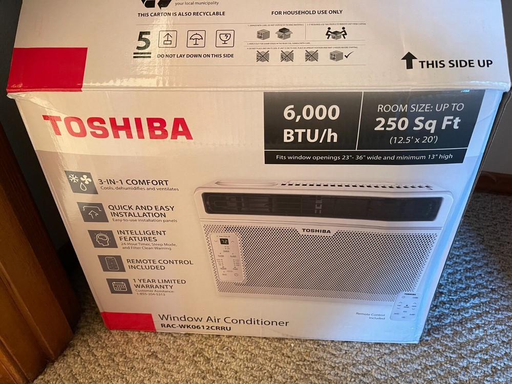 Toshiba RAC-WK0612CRRU 6,000 BTU 115V Window Air Conditioner