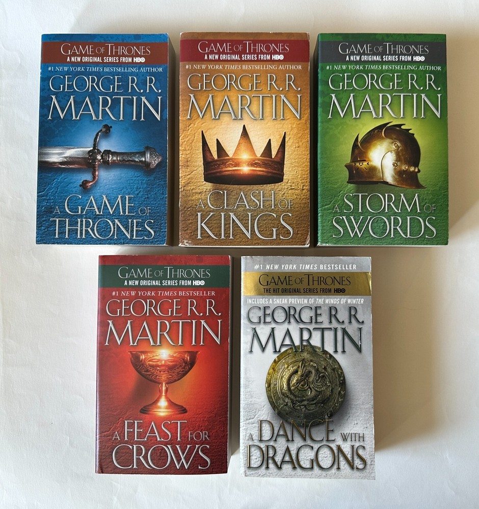 Game of Thrones A Song of Ice and Fire Complete 5 Book Paperback Set-image