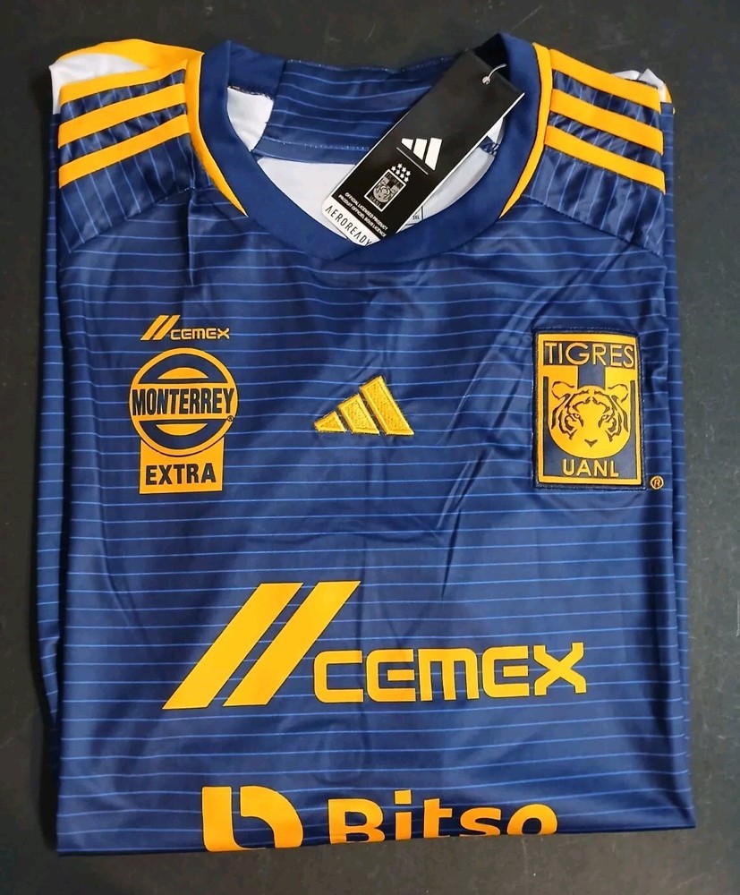 Tigres UANL Away Jersey Blue Color XL Size For Adults