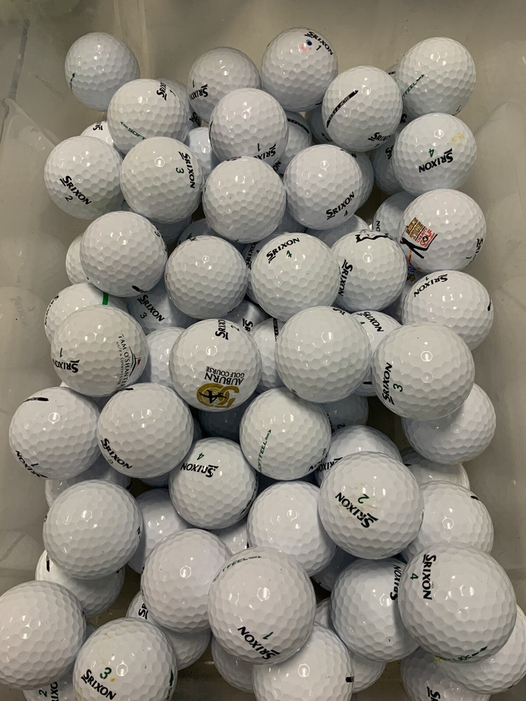 36 Used Srixon Soft Feel Golf Balls - White (4A/AAAA Quality)