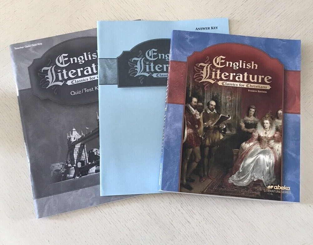 ABeka 12th Grade English Literature Textbook Test Keys Clean No Writing  -image