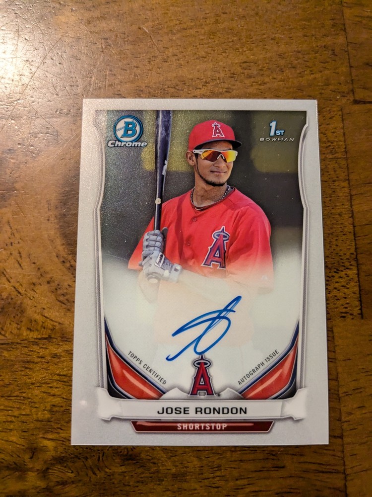 2014 Bowman Chrome #BCAP-JRa Jose Rondon Prospect Autographs