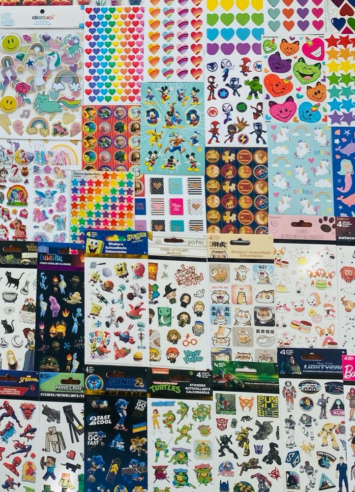 10 New Full Sheets | Wholesale Sticker Lot