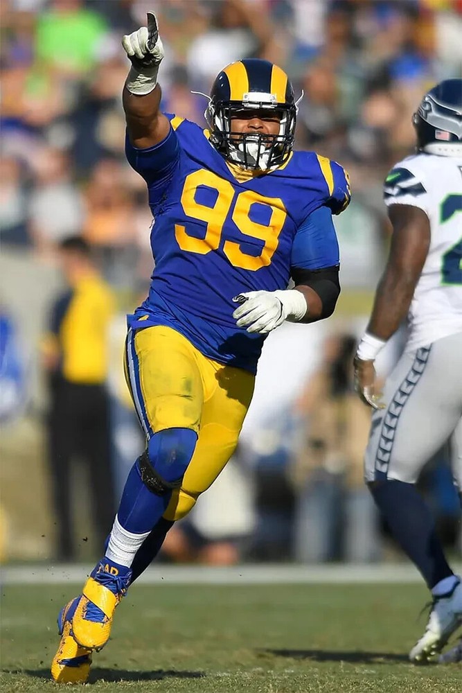 Aaron Donald Los Angeles Rams NFL Player Poster Wall Art  -image