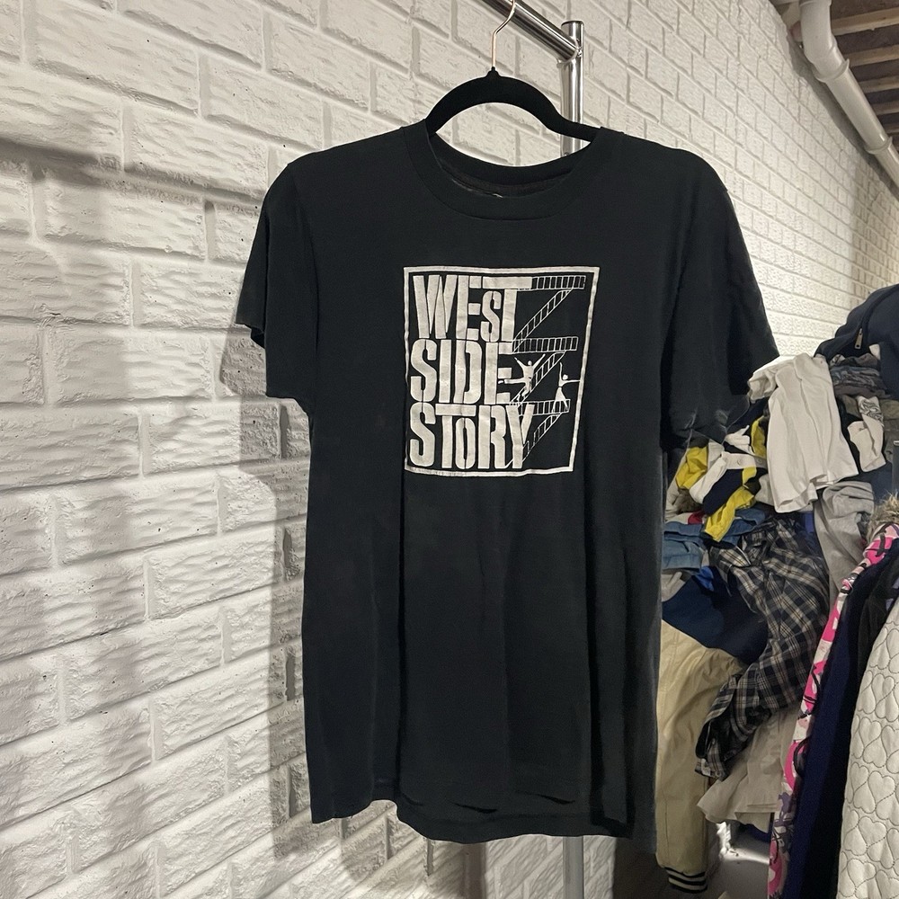 Vintage West Side Story T Shirt Black Size Large