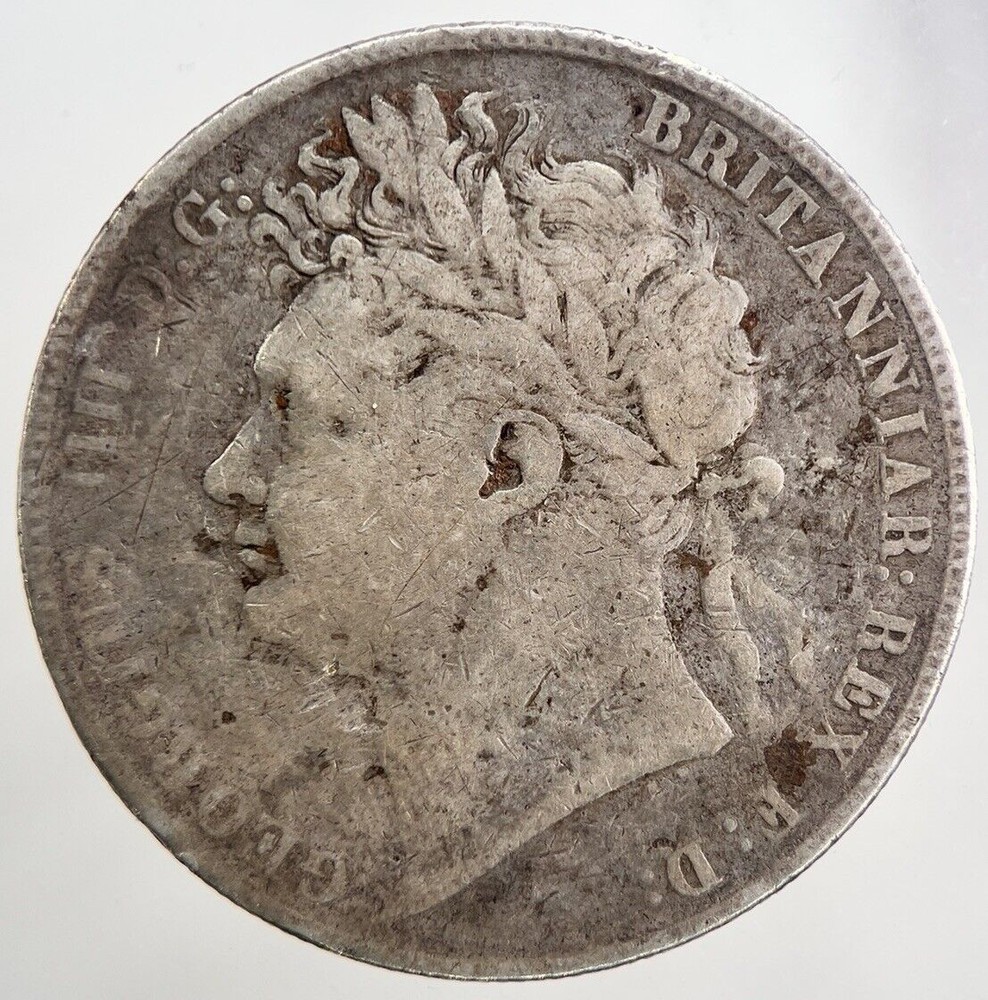 1820 George IV Silver Half-Crown Collectible Coin | Fine Grade | a5278