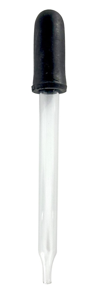 Medicine Dropper with Straight Glass Pipette 3 inch length. Pack of 12