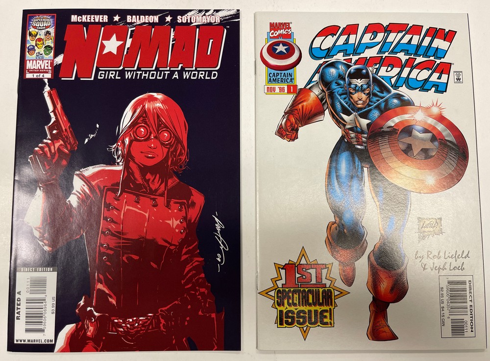 Nomad-Girl Without A World #1 & CAPTIAN AMERICA #1 1ST APP of RIKKI BARNES/NOMAD-image