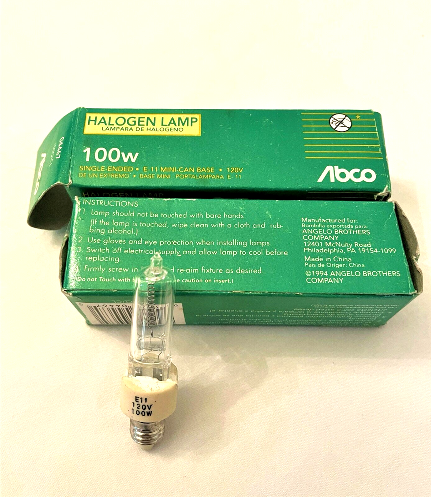 2 ABCO Lamp Light Replacement 120V /100W E-11 Mini-Base Single Ended-image