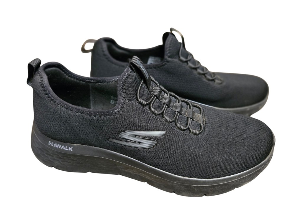 Mujer Skechers Go Walk Flex - Zapatillas Negras Sin Cordones Lucy Talla 9
