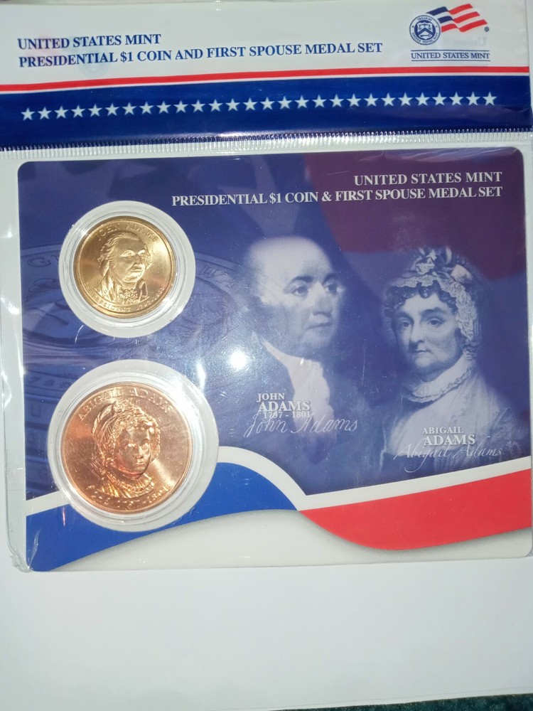 2007 PRESIDENTIAL JOHN & ABAGAIL ADAMS FIRST SPOUSE MEDAL SET-image