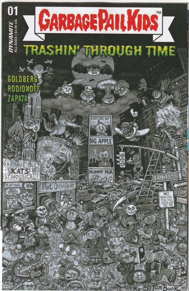 Garbage Pail Kids Through Time #1 1:10 Variant Cover F NM Dynamite S9