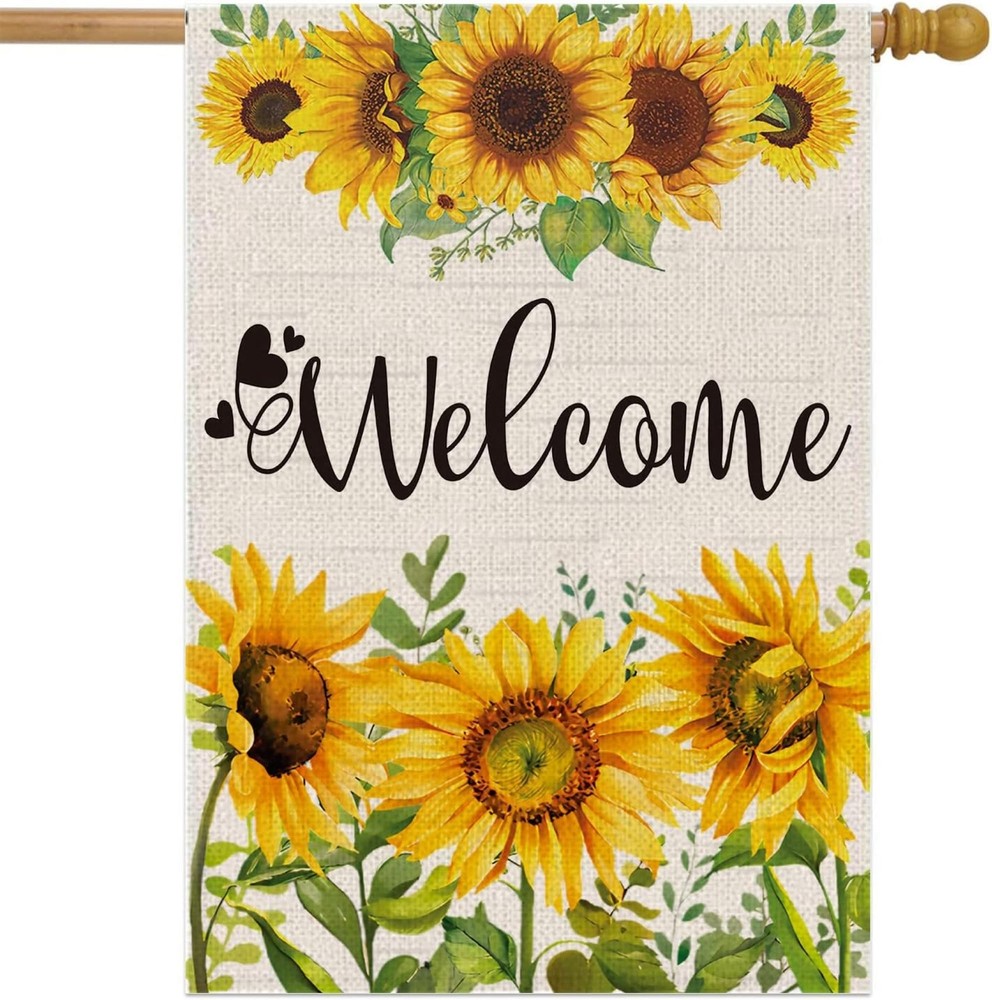 28x40 Inch Double Sided Summer Garden Flag - Seasonal Large Outdoor Yard Flag...