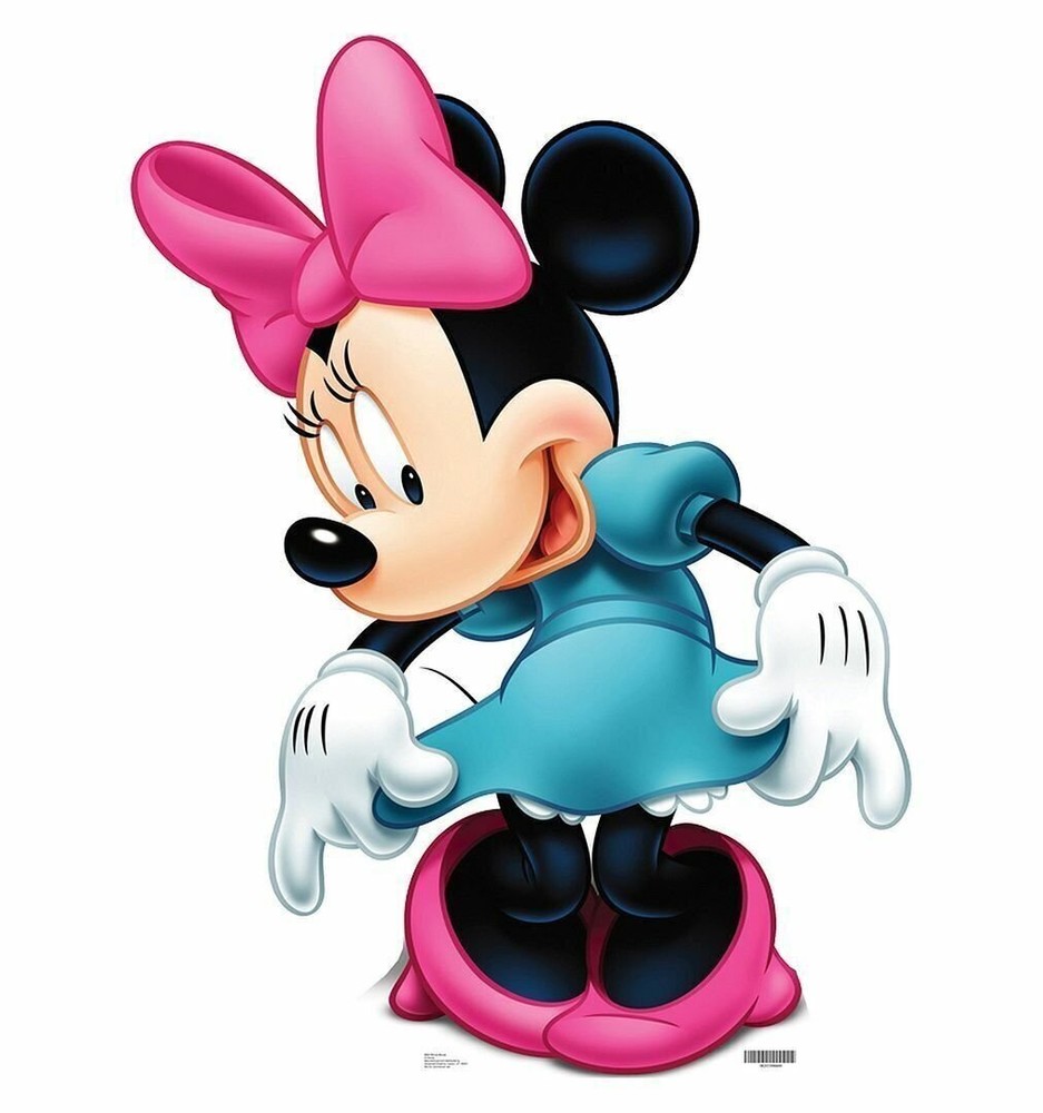 MINNIE MOUSE Life-Size Cardboard Cutout Standup Standee - Blue Dress