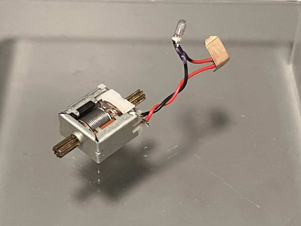 Schaper Stomper Rebuilt Micro Motor Soldered To A Gen. II Contact w/ After Light