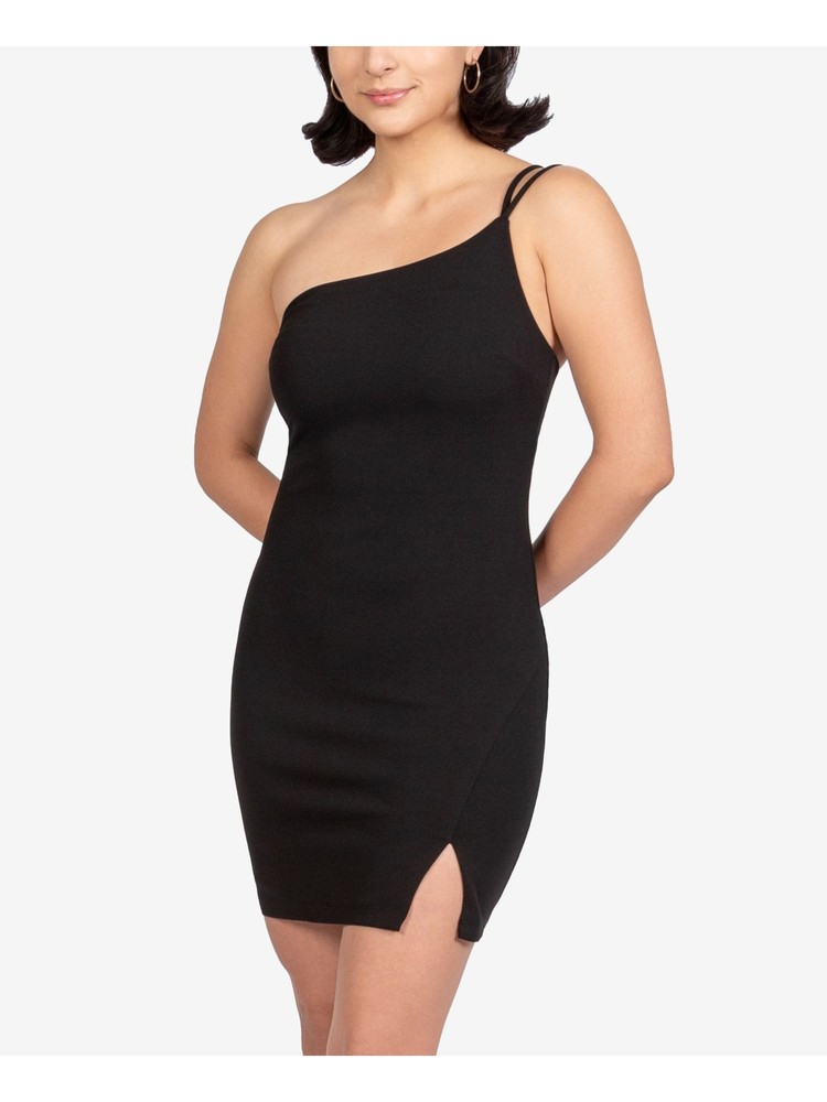 B DARLIN Womens Black Scuba Crepe Sleeveless Short Body Con Dress 15\16