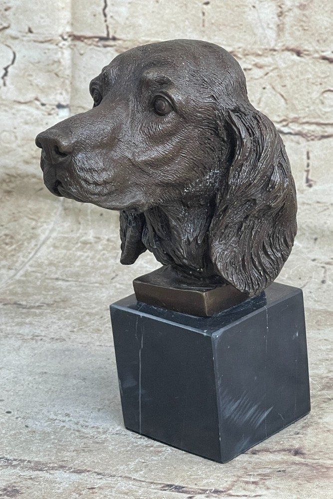 English Cocker Water Spaniel Boykin Bronze Marble Dog Breeder Kennel Artwork Art