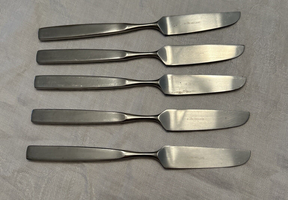 TOWLE Stainless Lauffer BEDFORD Set Of 5 DINNER KNIVES 8 1/4