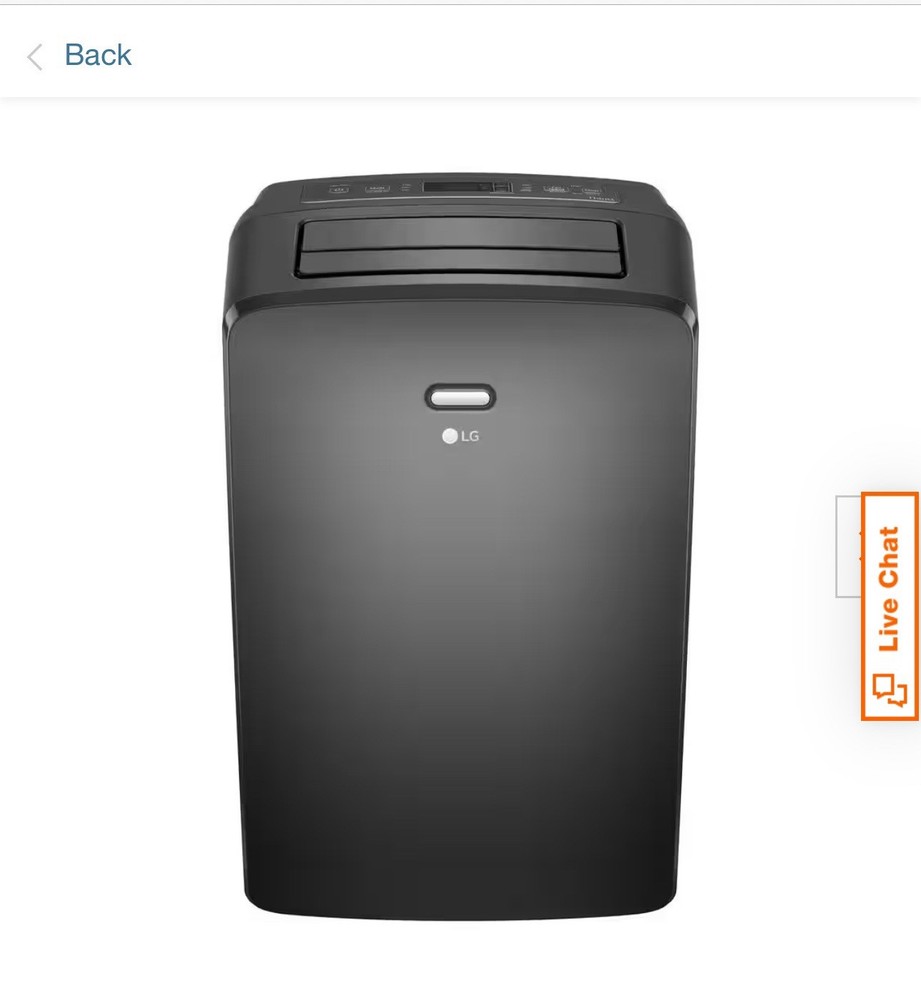 LG 8,000 BTU Portable Air Conditioner, 350 SQ. Ft. Smart Wi-Fi