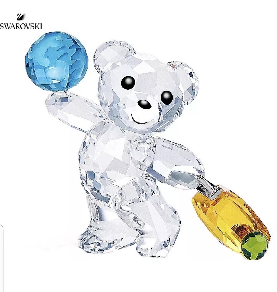 Swarovski Kris Bear I Travel The World Crystal Figurine 5491972 New in Box