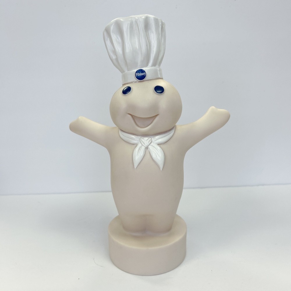 Vintage 1999 COIN BANK  Pillsbury Doughboy Vinyl  Out Stretched Arms Collectible